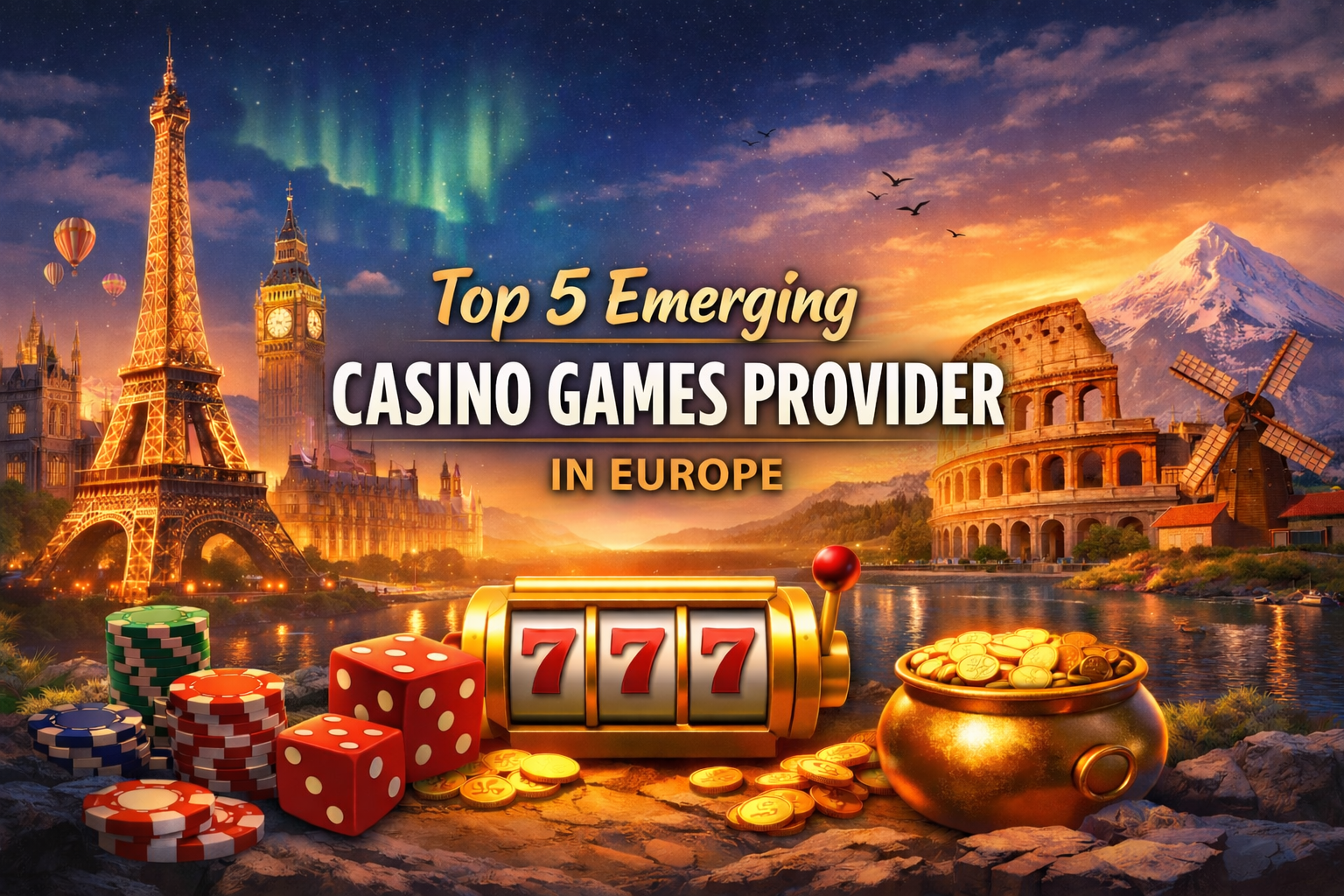 Top 5 Emerging Casino Games Provider in Europe