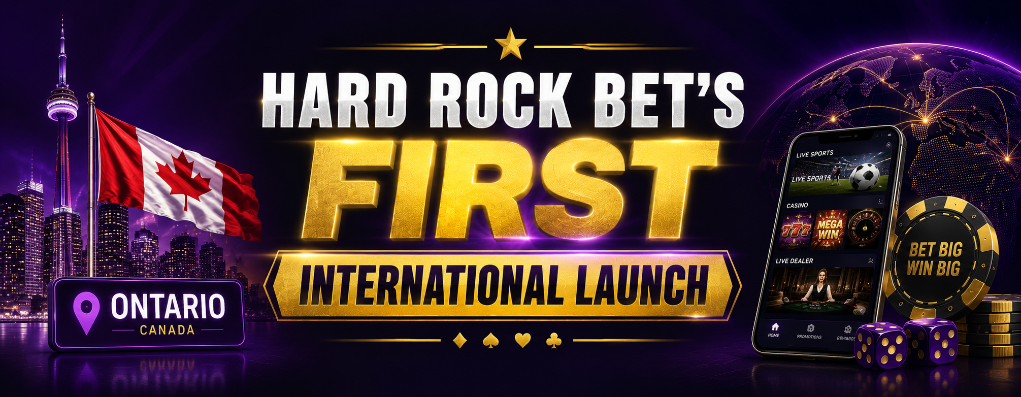 Ontario Players Just Got a New Giant-Hard Rock Bet Drops 3,000+ Games