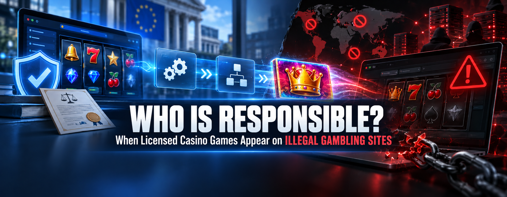Who Is Responsible When Licensed Casino Games Appear on Illegal Gambling Sites?
