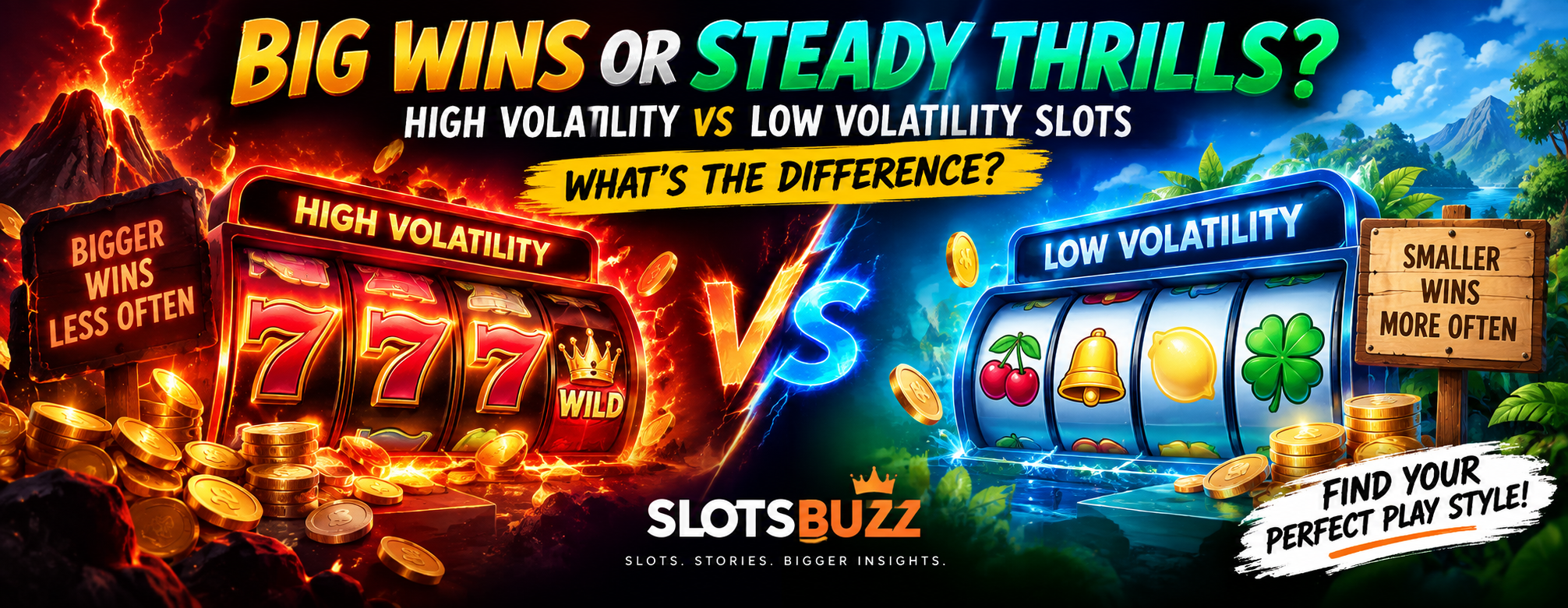 High Volatility vs Low Volatility Slots: What’s the Difference?